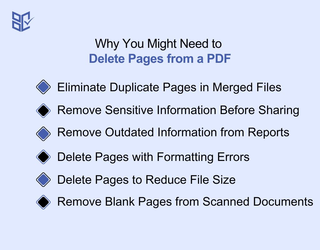 Why You Might Need to Delete Pages from a PDF
